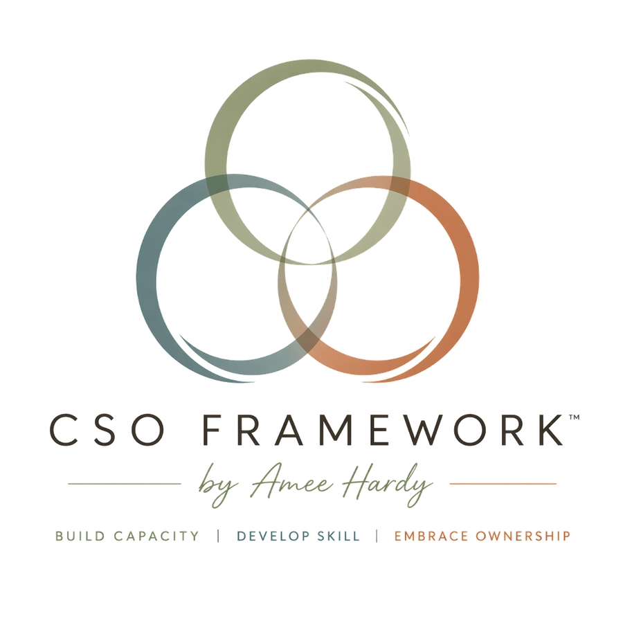 The CSO Framework™ by Amee Hardy &mdash; Build Capacity, Develop Skill, Embrace Ownership